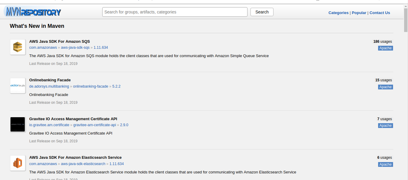 maven repository style