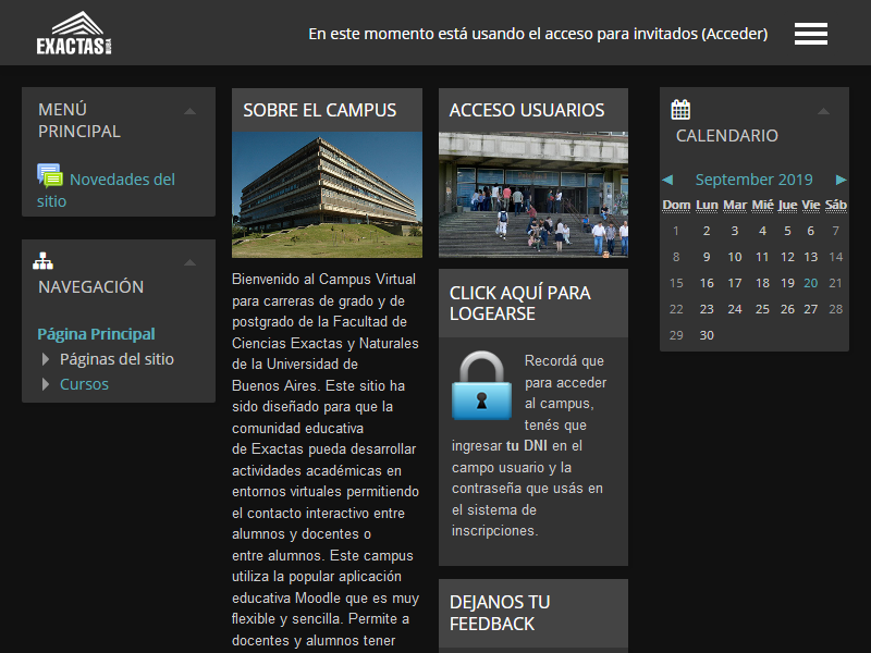 Tema oscuro FCEN