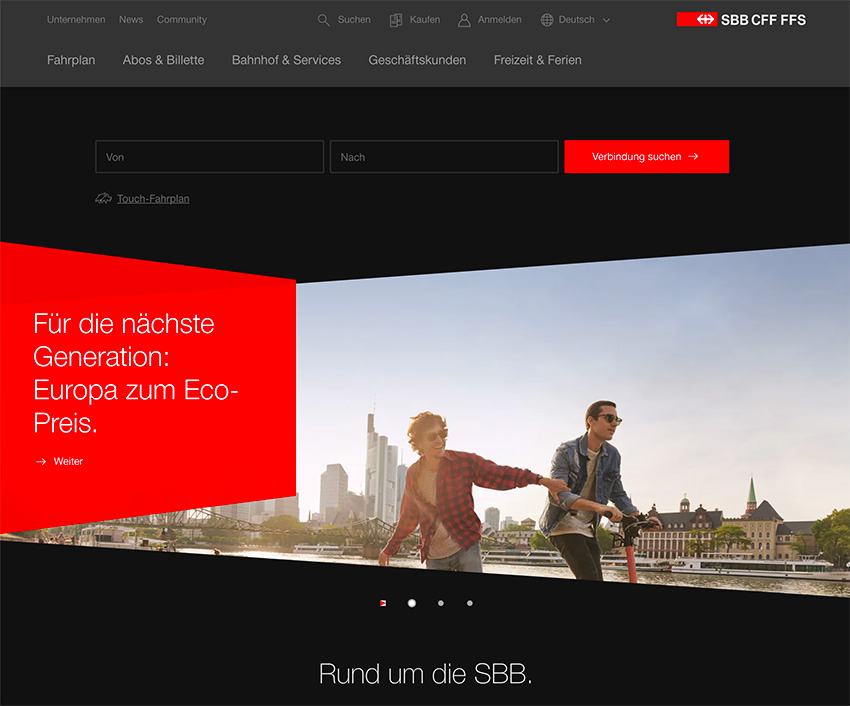 SBB | CFF | FFS - dark theme