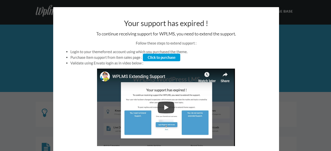 https://wplms.io/support/