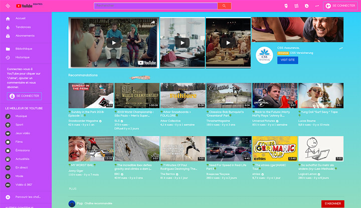 YouTube Eighties Theme