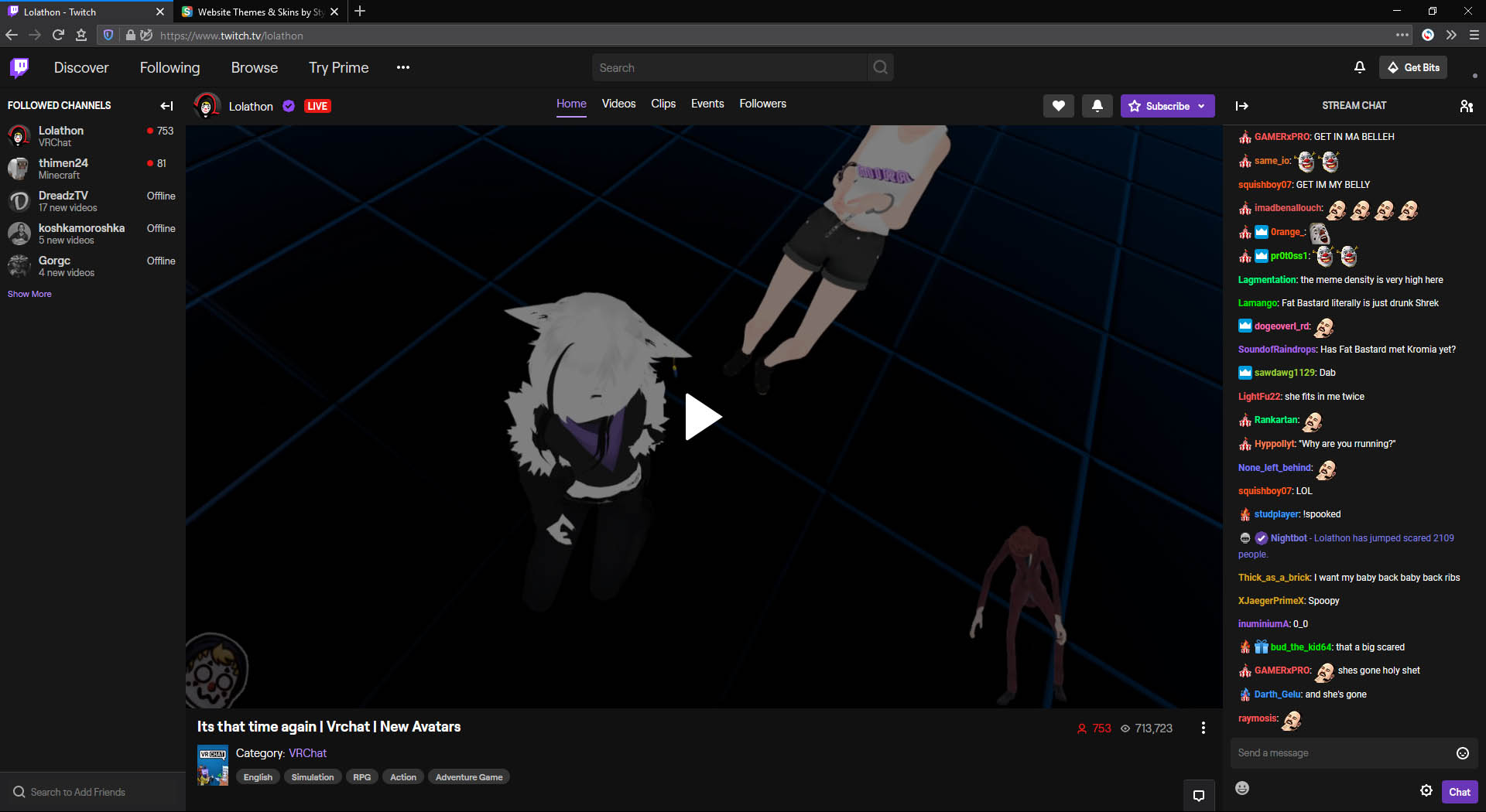 Twitch remove dark background