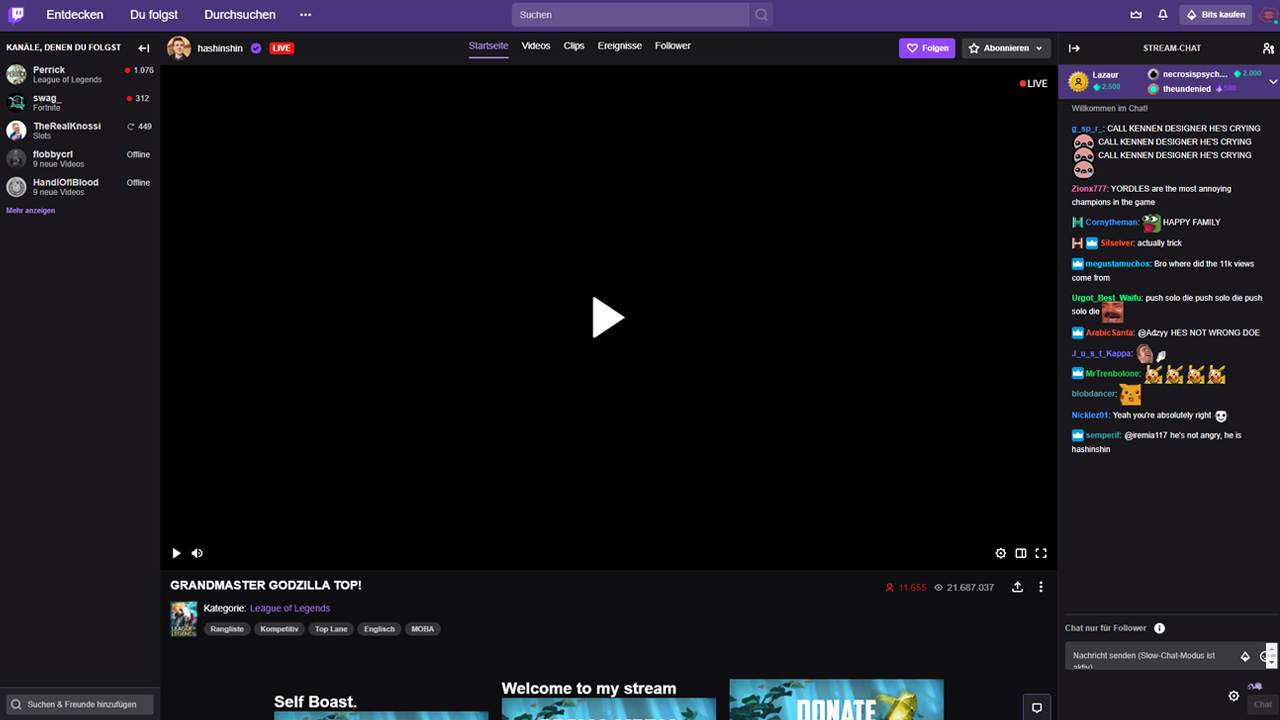 Old Twitch Style - Dark Mode