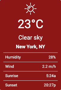 Red weather