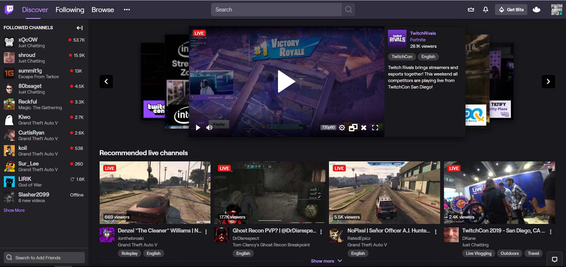 Improved Dark theme for new Twitch look