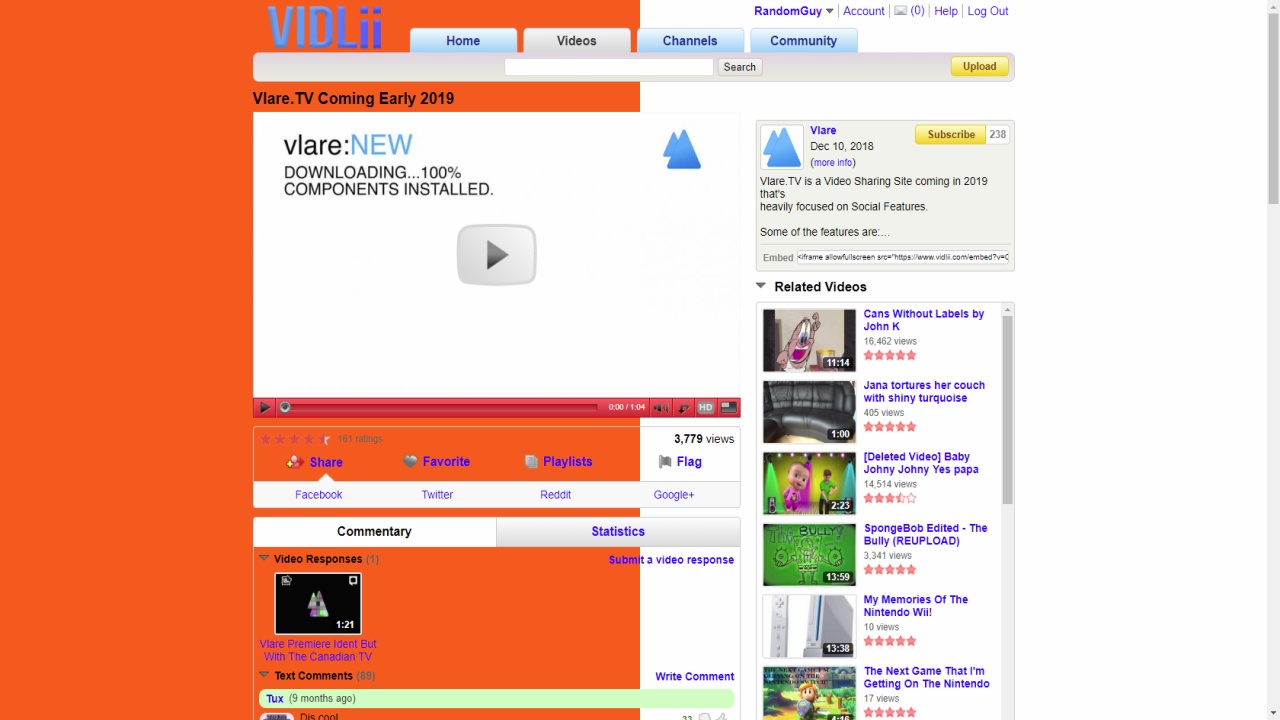 VidLii Theme Revert