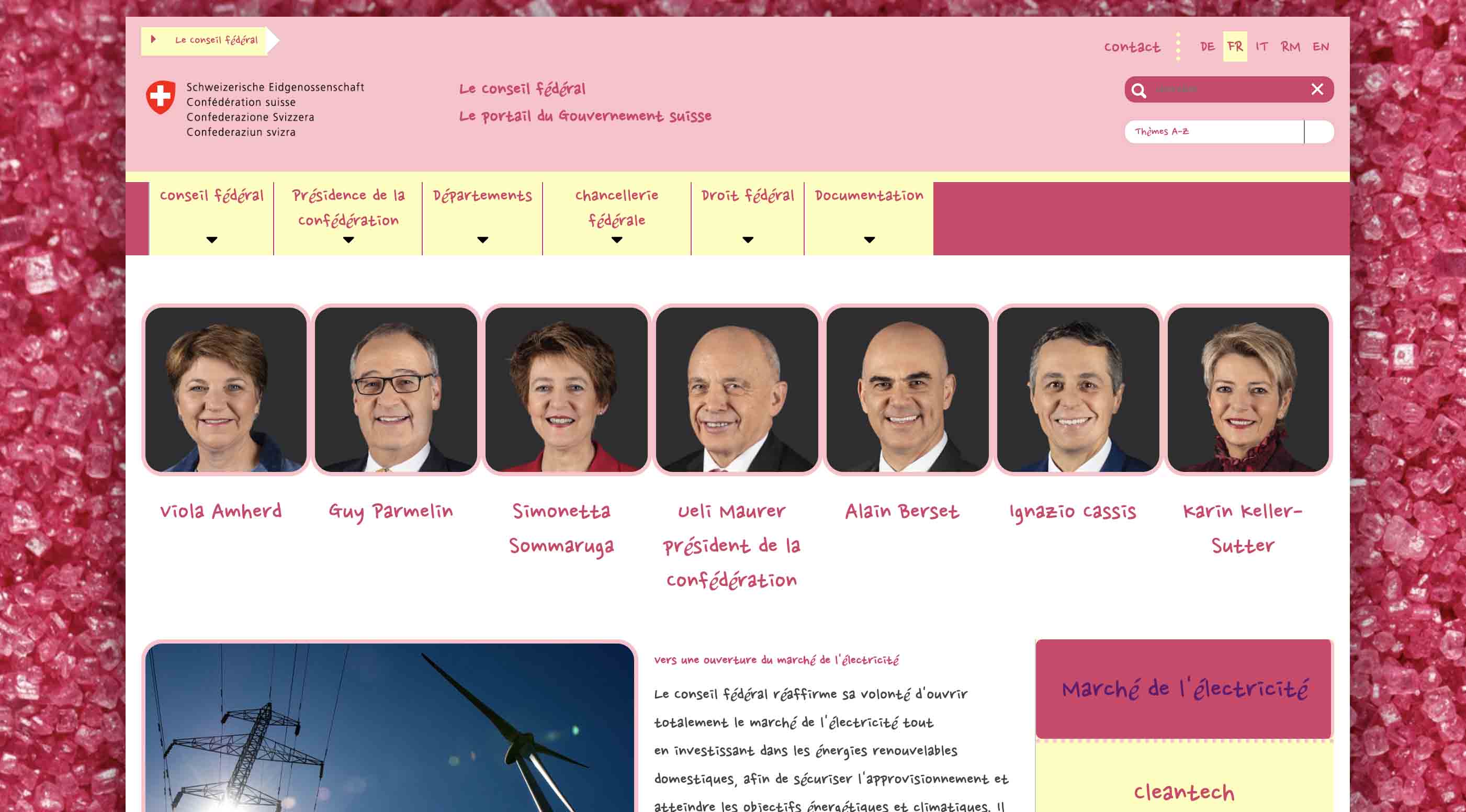 Colorful and childish admin.ch