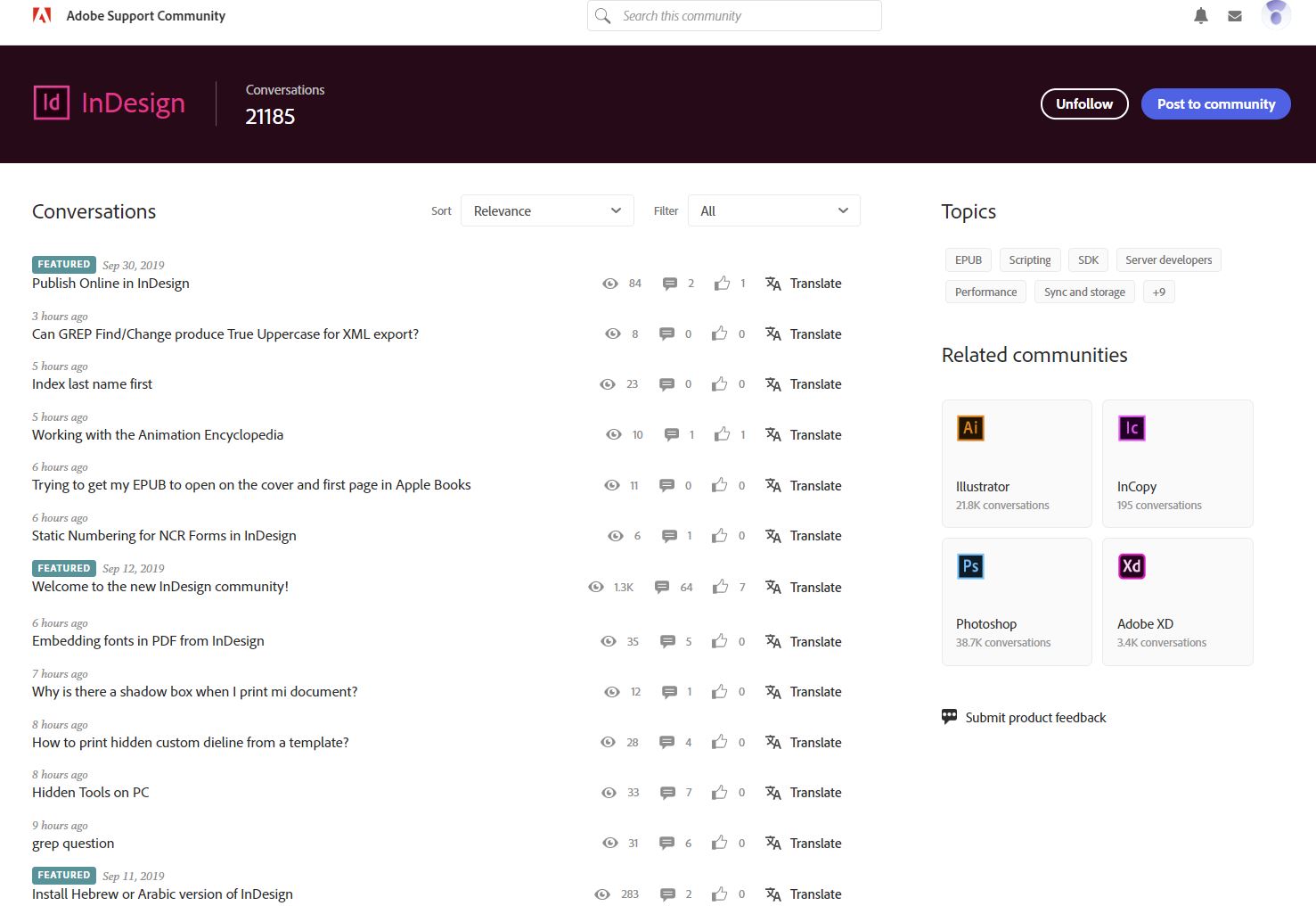 Adobe Forums Compact CSS