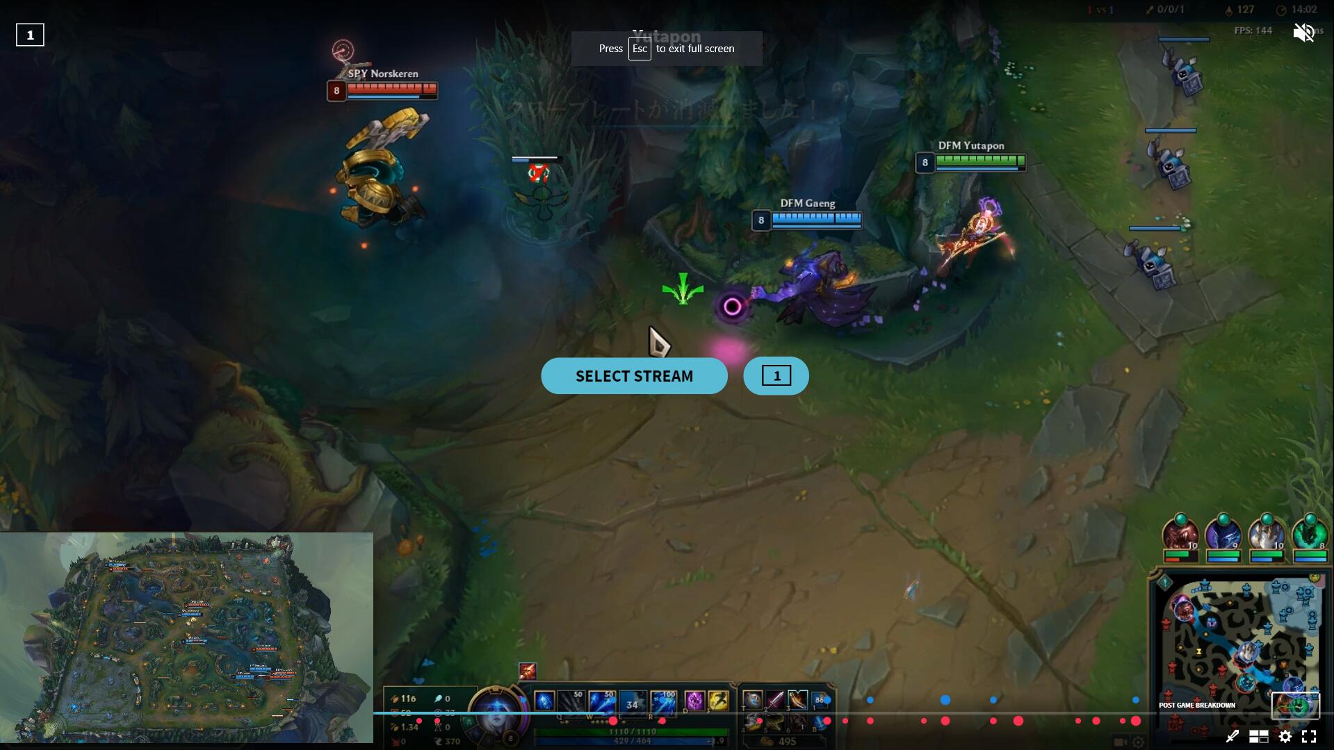 LOL Pro View - Full screen one of the main screen