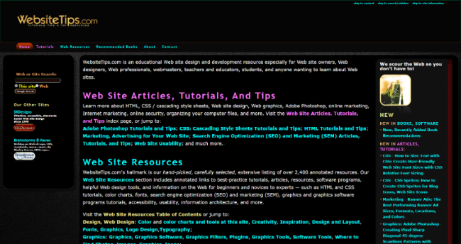 websitetips.com by BamaBraves