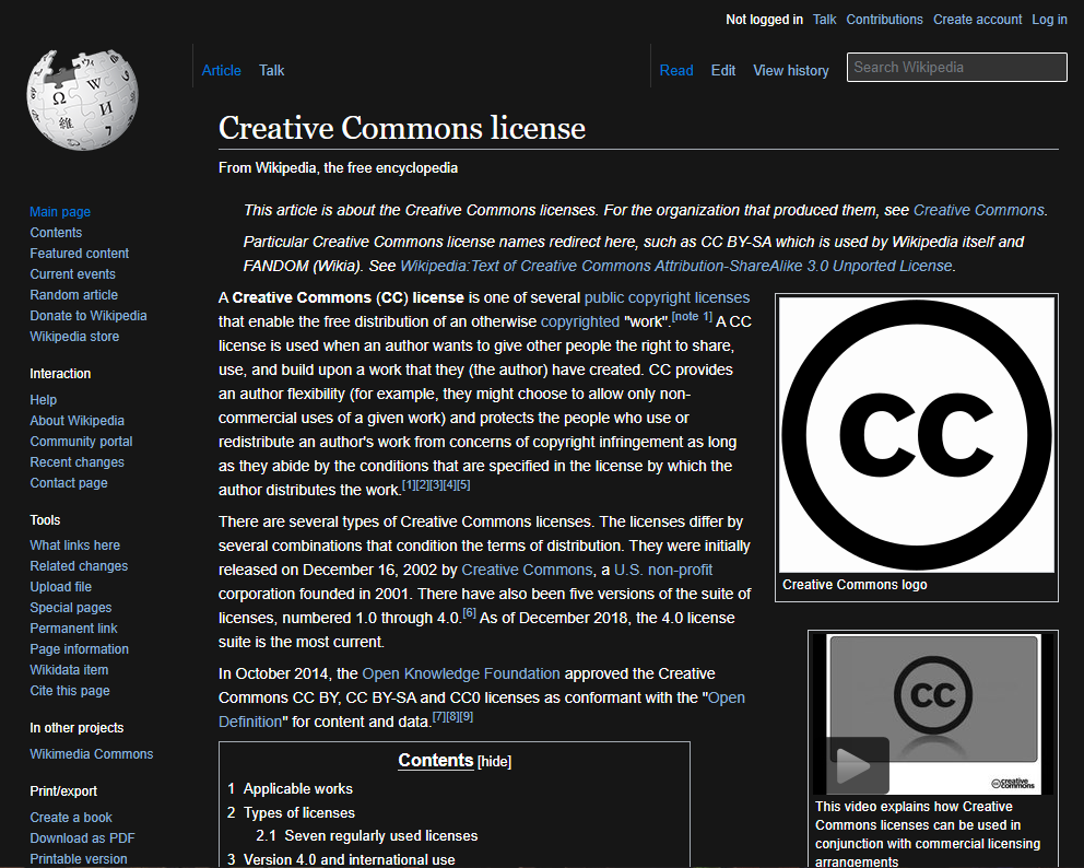 Dark Wikipedia Blue Links