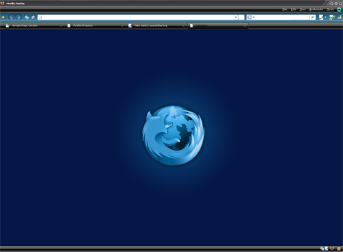 About:Blank Blue Firefox