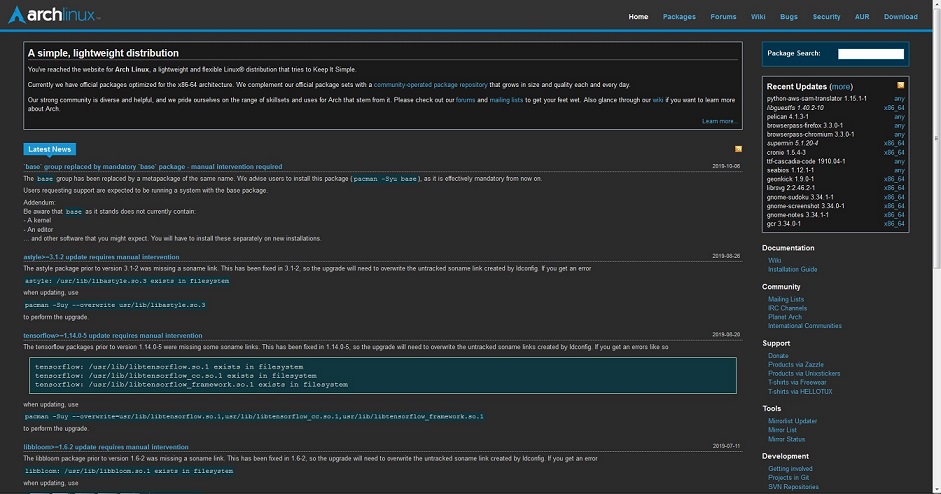 ArchLinux.org Dark