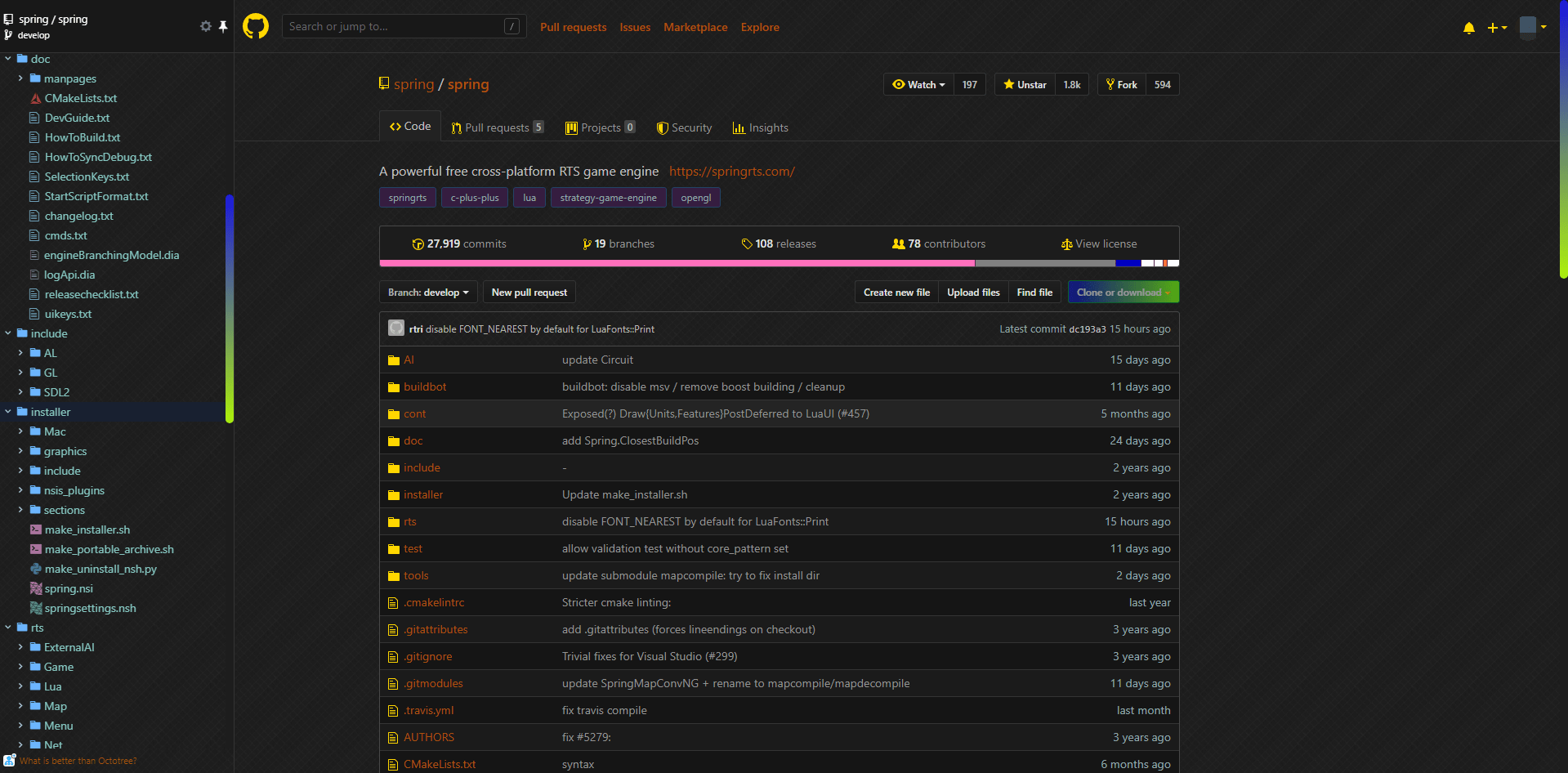 Colorful Github Dark