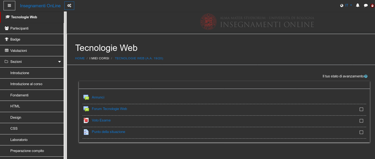 moodle unibo