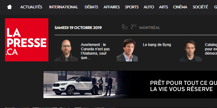 LaPresse Sombre (Dark Mode)