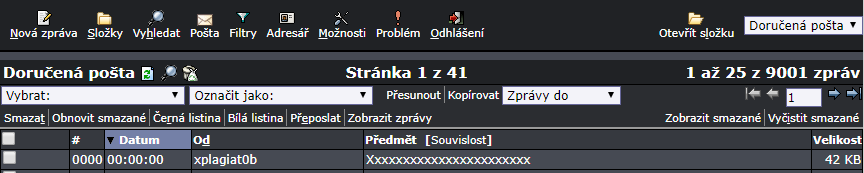 Horde email FIT VUT dark theme by Ardex