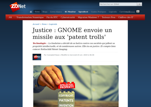 Article sans distractions (ZDNet)