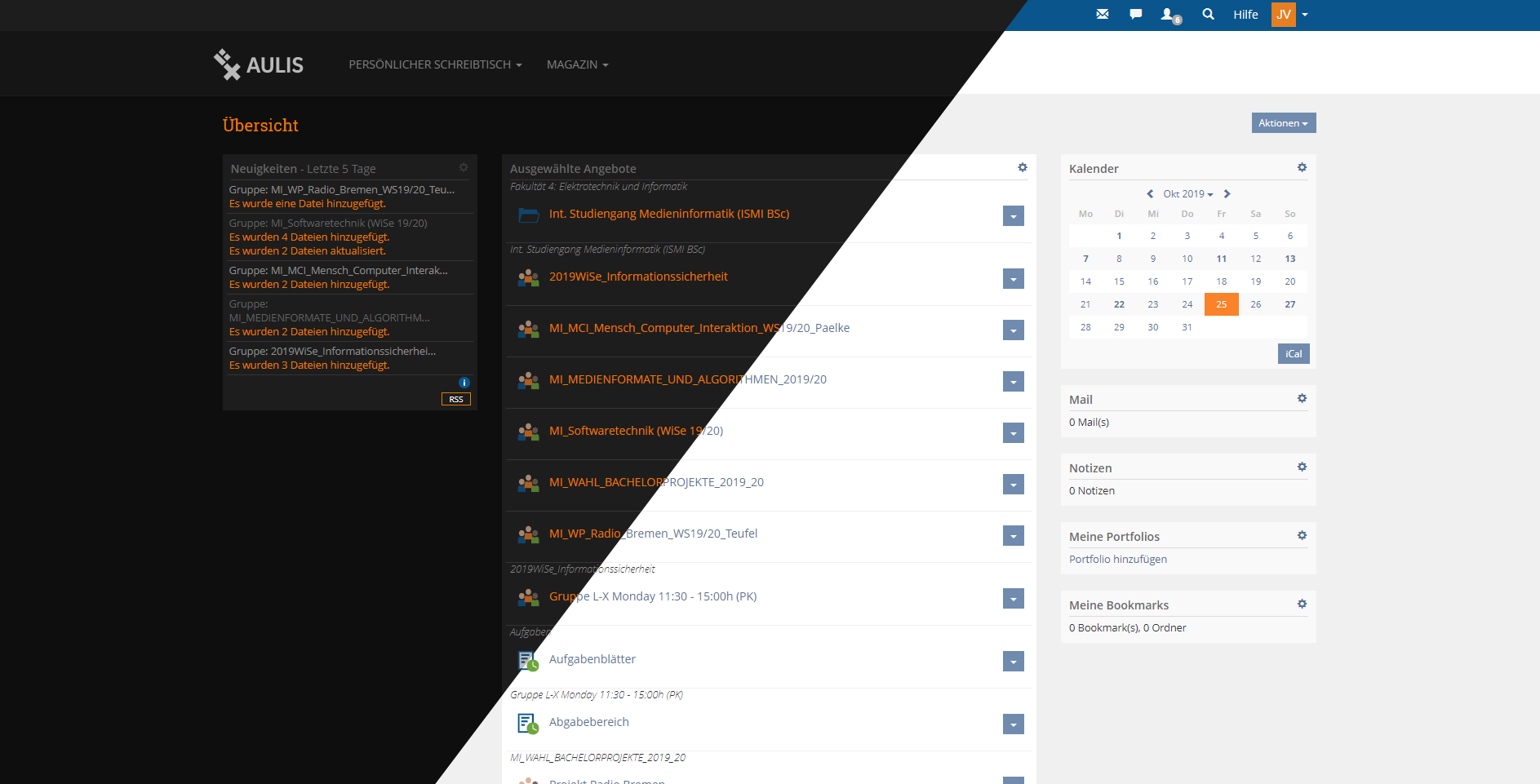 AULIS (Hochschule Bremen) Dark Theme