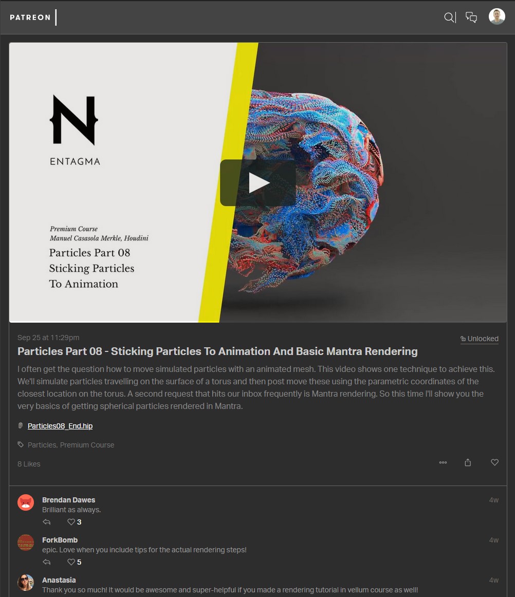 Patreon Dark - Full Width Video