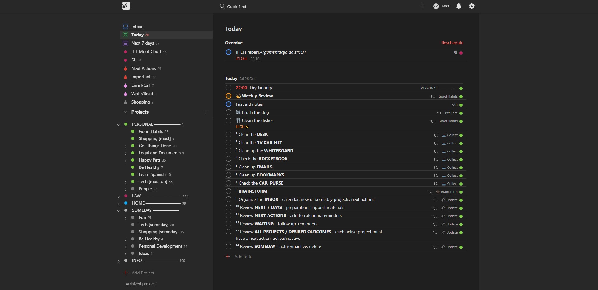 Todoist Wide & Narrow
