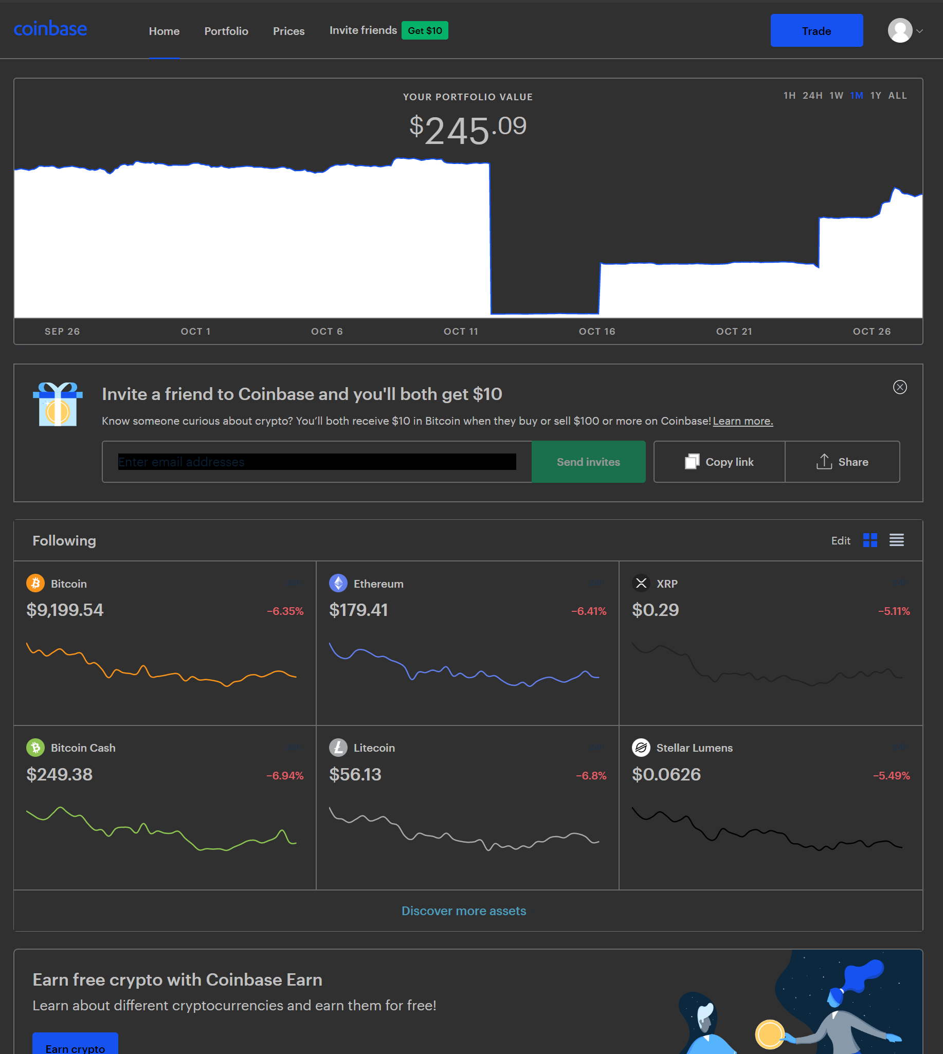 CoinBase Dark (CSharpner)