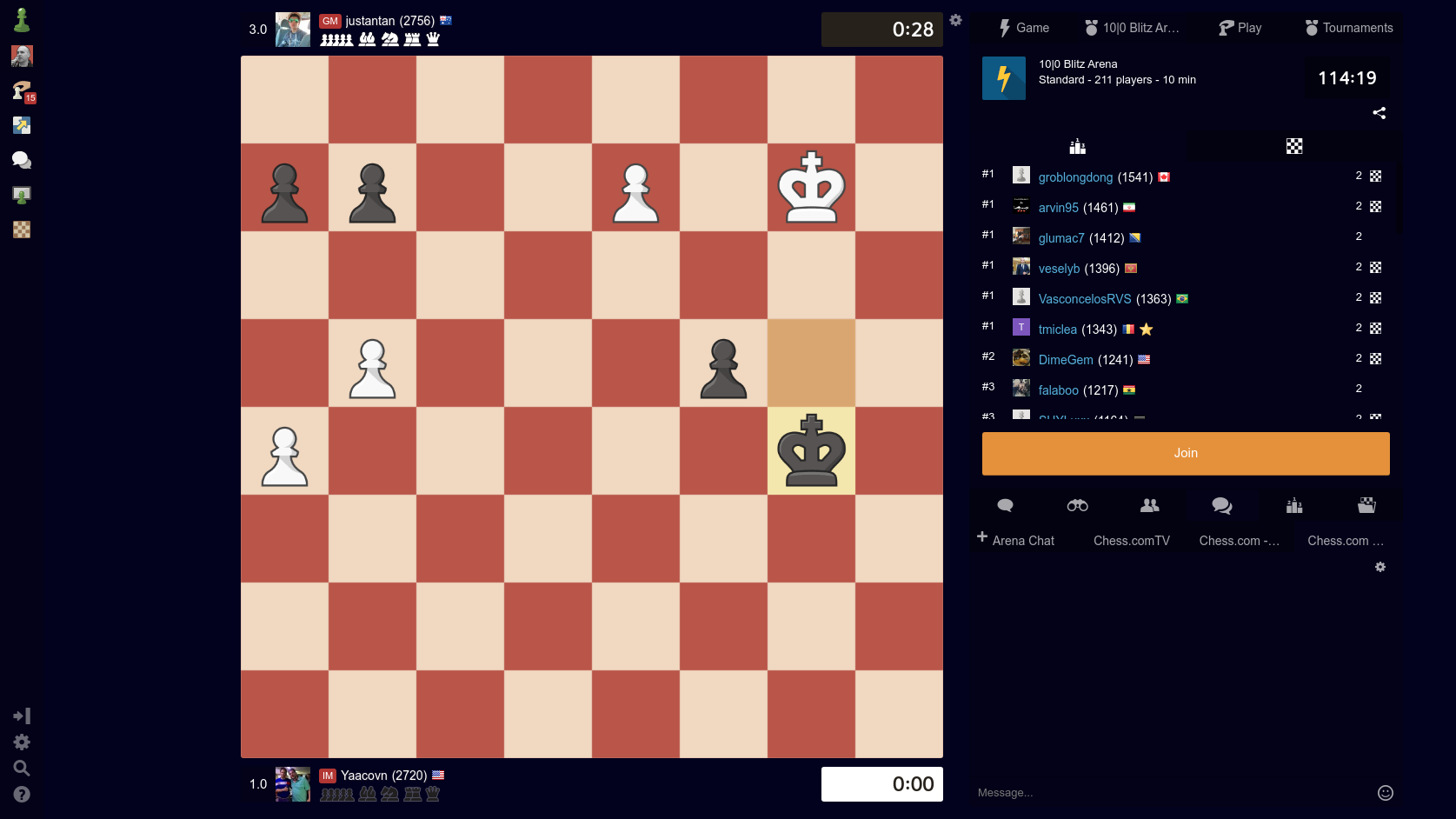 Chess.com Streamers: No Opacity