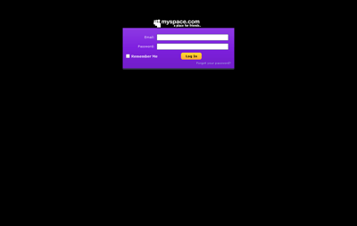 Myspace LOGIN and LOGOUT Clean redesigned