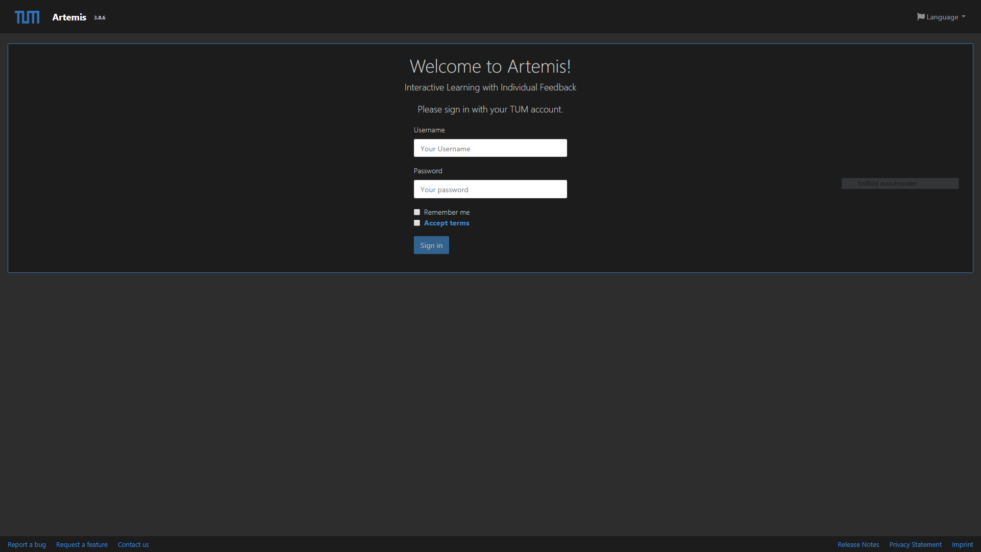 Artemis Dark Mode