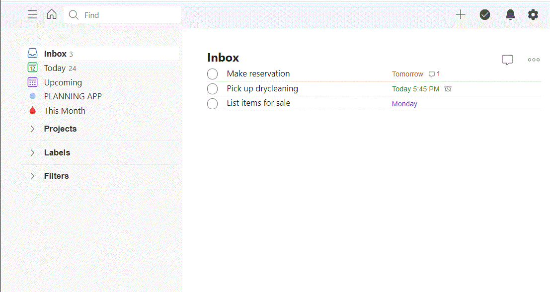 Todoist - Compact View