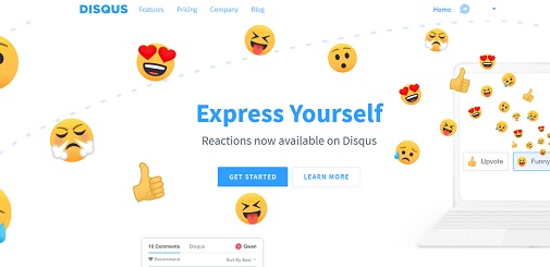 No "Create Custom Reactions" banners in disqus