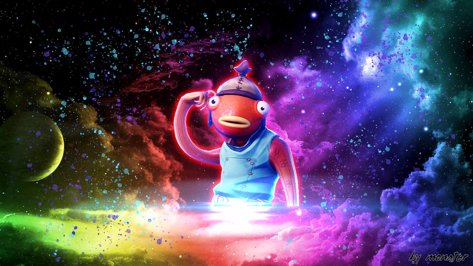 Fortnite-Hamburguesa en el espacio