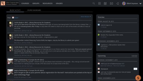 WCASD Schoology Dark 2019-2020