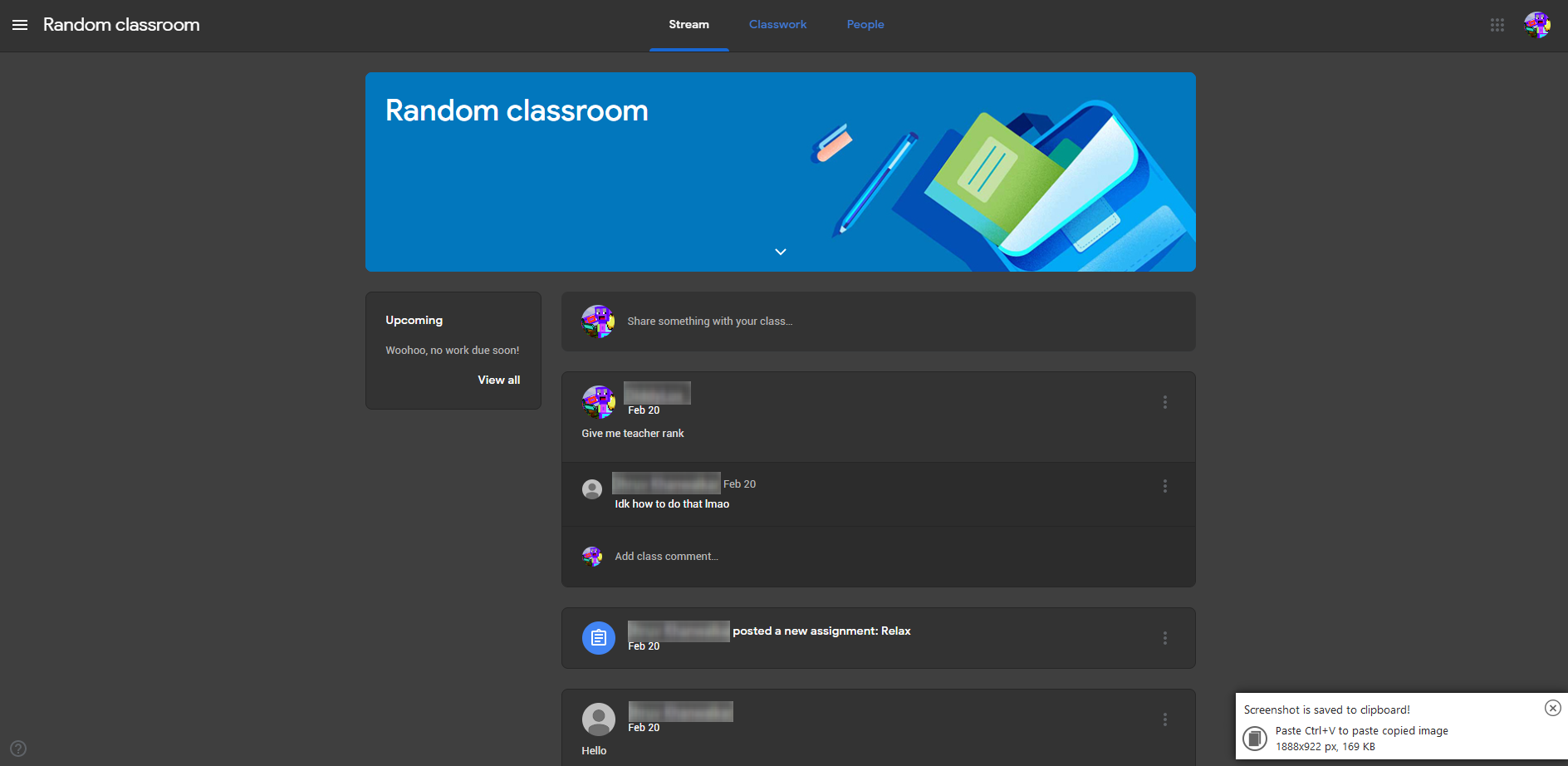 Jacob Lee: Google Classroom Dark Theme Project
