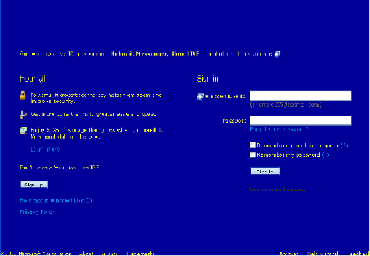 Dark Blue Hotmail Style