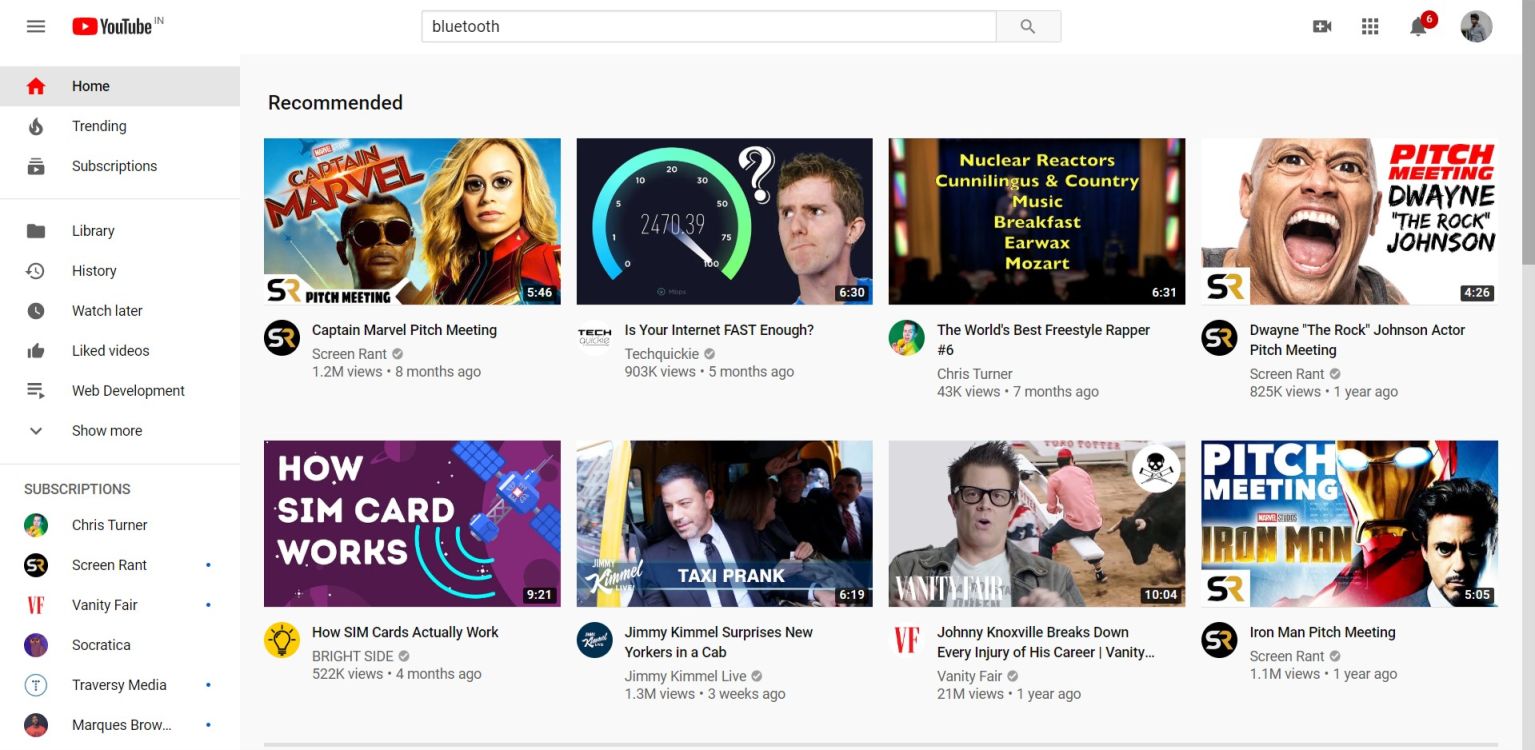 Youtube Scrollbar