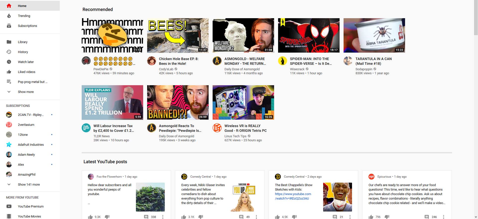 Youtube smaller thumbnails