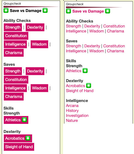 Roll20 Inline Links on OGL Template