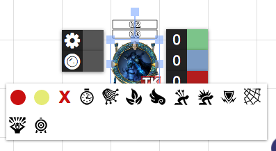 Roll20, Status Icons, show a subset