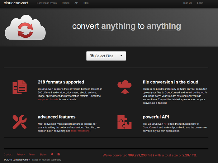 Cloudconvert Dark