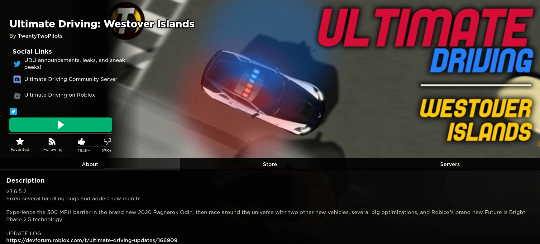 Roblox Full-Width Black Game Page Theme