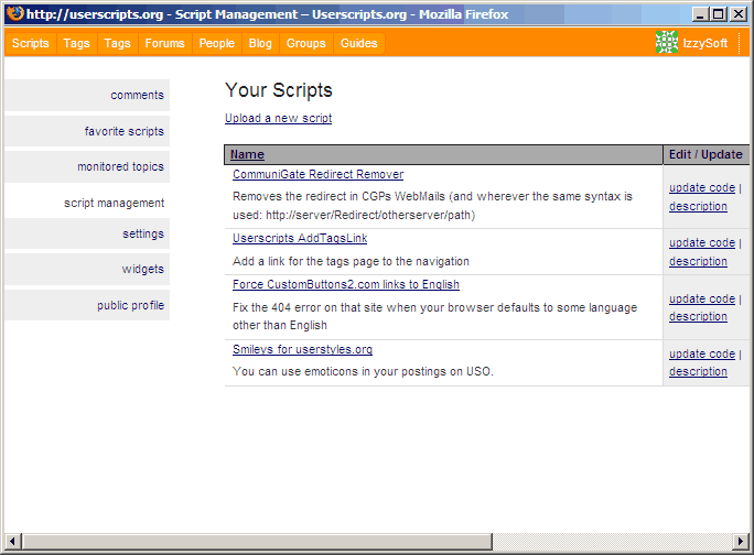 UserScripts.Org Compact