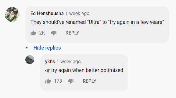 YouTube - Readable Comments