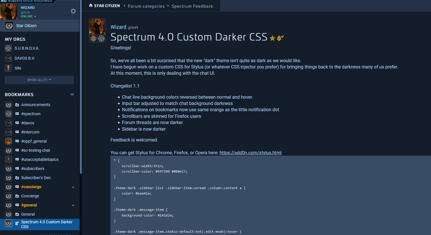 RSI Spectrum - Darker