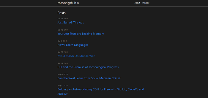 chanind.github.io Dark