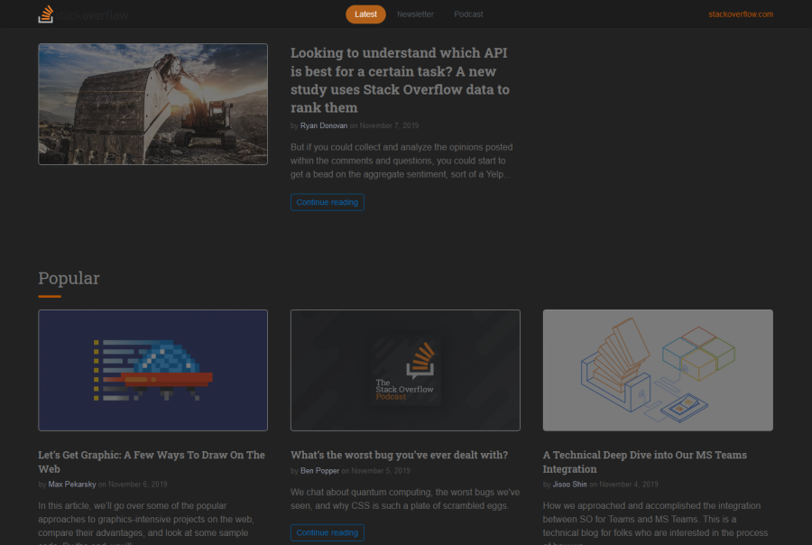 Dark stackoverflow.blog