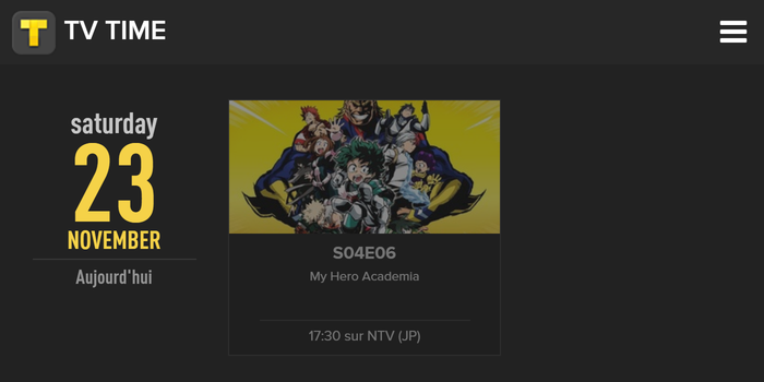 TV Time - Dark Mode