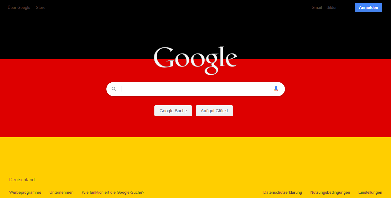 Deutschland Flagge für Google