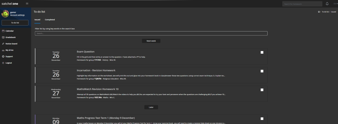SatchelOne Dark Mode