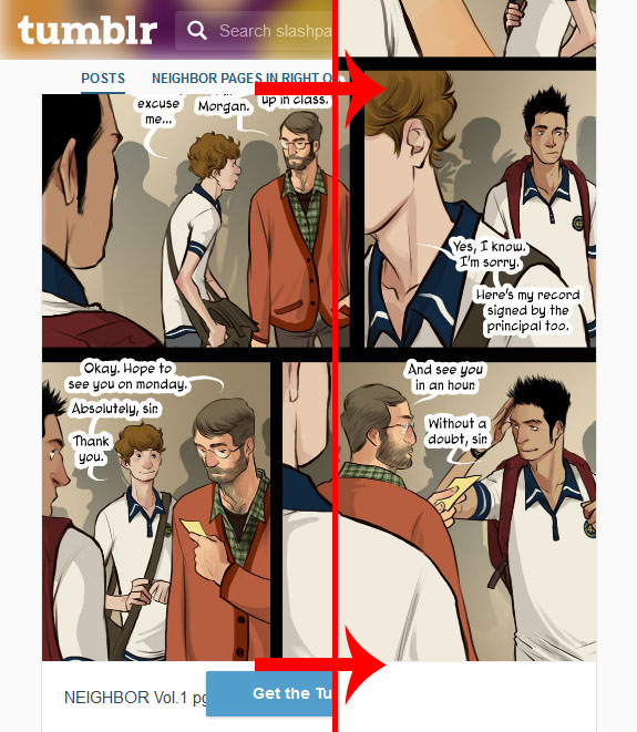 No floating elements in tumblr for phone and PC